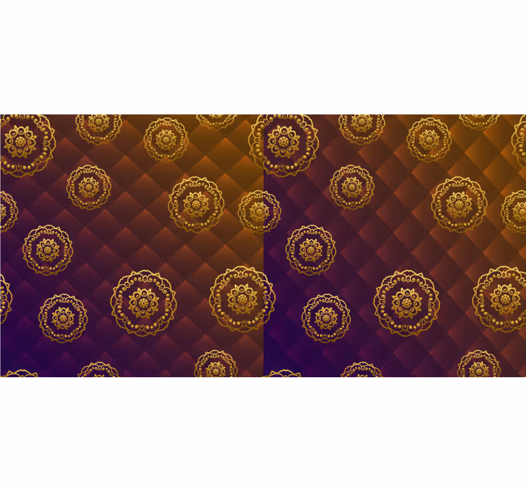 Estore de rolo quarto mandala elegante multicolorida - TenStickers