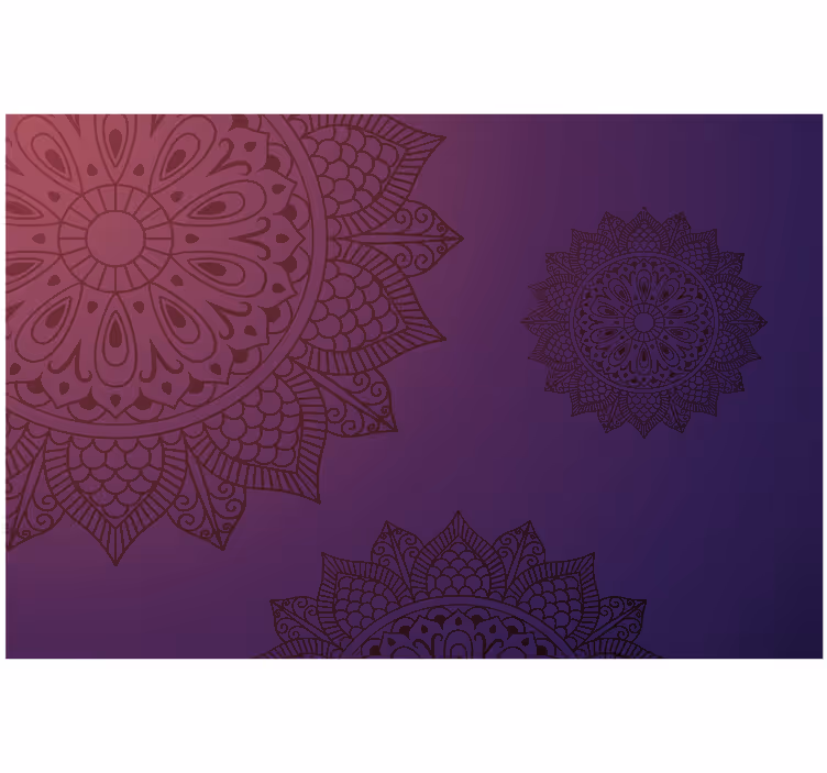 Estore de rolo quarto mandala azul clara brilhante - TenStickers