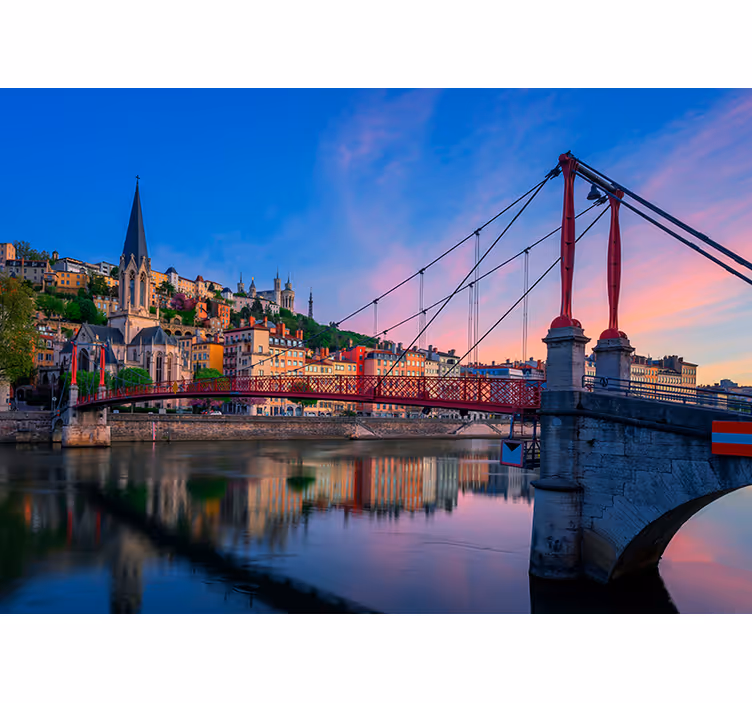 Estore de rolo para sala cidade de lyon - TenStickers