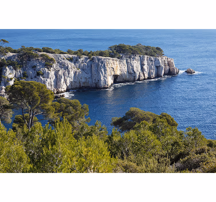Estore de rolo para sala calanques de marselha - TenStickers