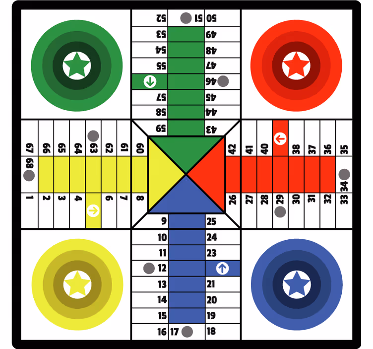 Estore de rolo infantil parchis em casa - TenStickers