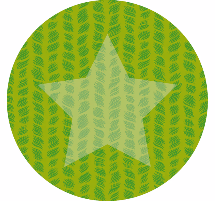 Estore de rolo infantil tapete vinílico estrela circular - TenStickers