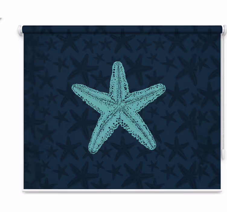 Estore de rolo infantil estrelas do mar azuis - TenStickers