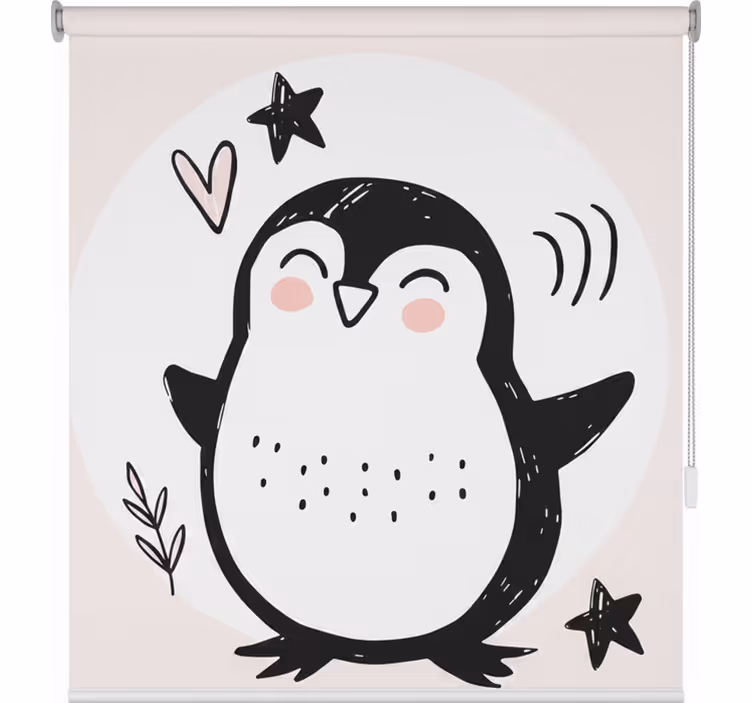 Estore de rolo infantil desenho fofo de pinguim bebê - TenStickers