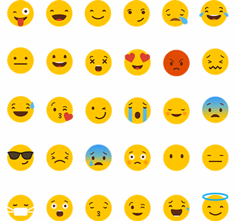 Estore de rolo juvenil coleção de adesivos ícones whatsapp - TenStickers