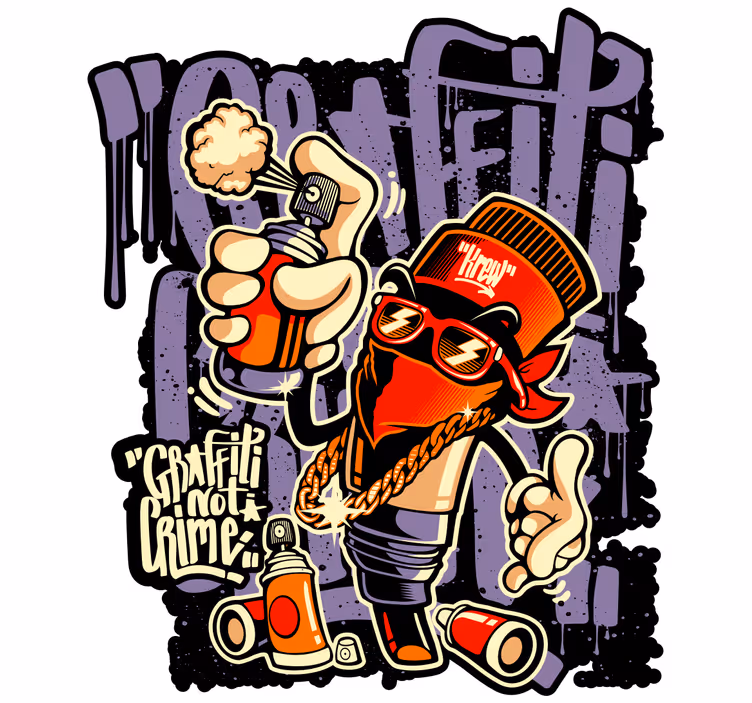Estore de rolo juvenil arte de rua em graffiti - TenStickers