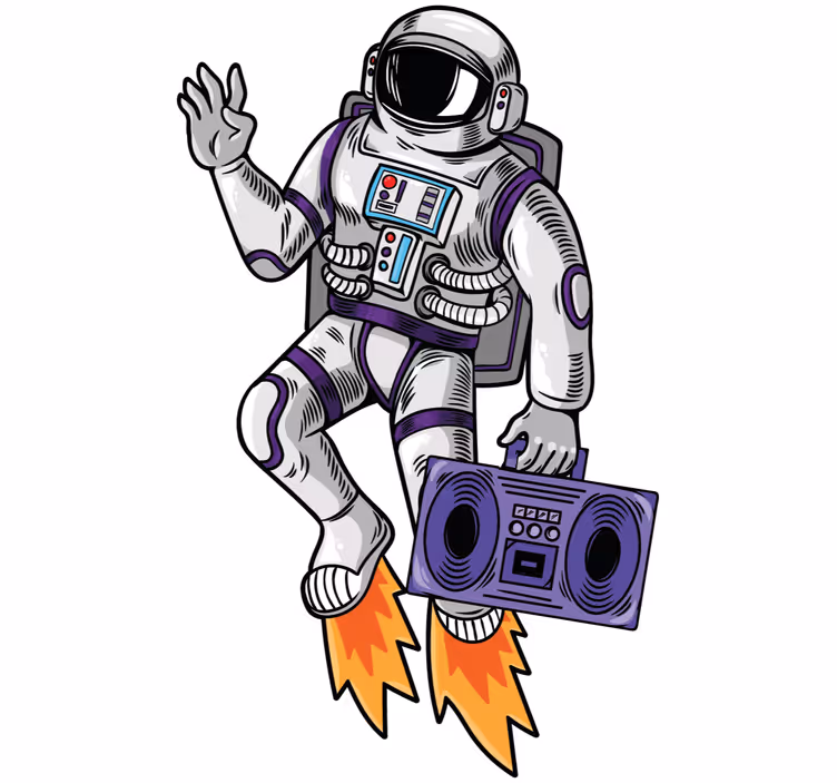Estore de rolo juvenil som cósmico - TenStickers