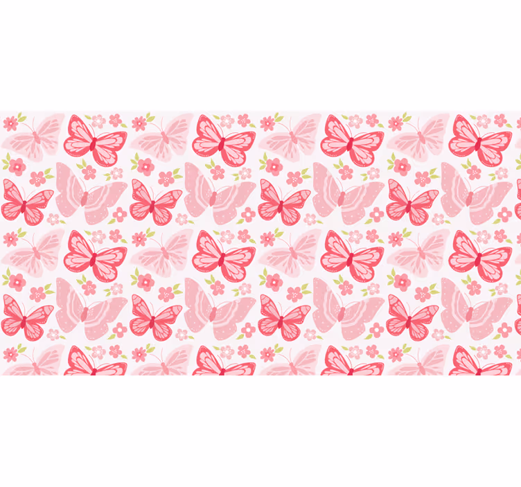 Estore de rolo juvenil com desenhos de borboletas - TenStickers