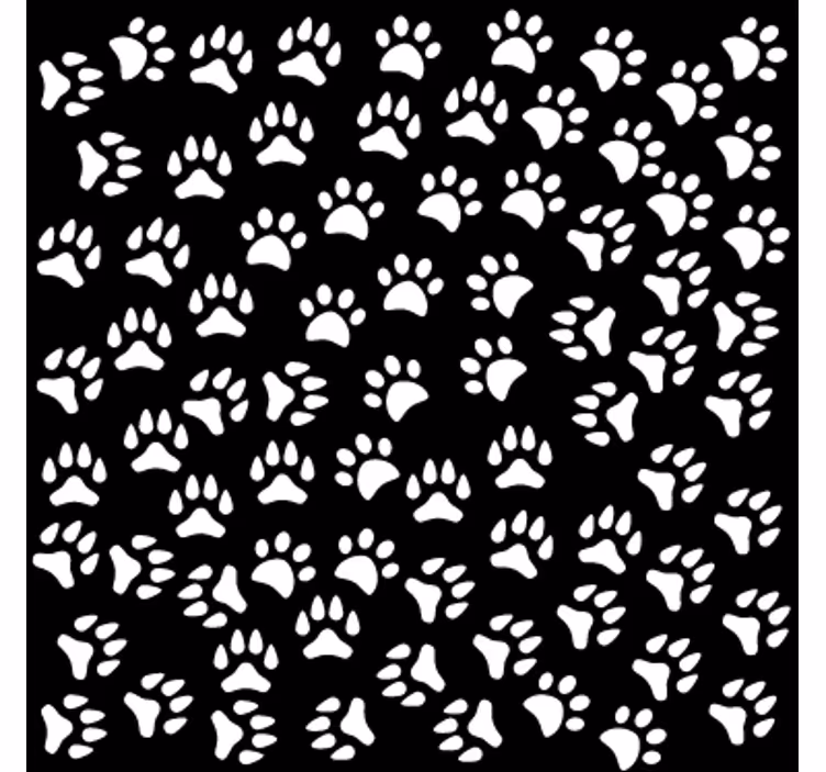 Estore de rolo juvenil vinil para janela com pegadas animais - TenStickers