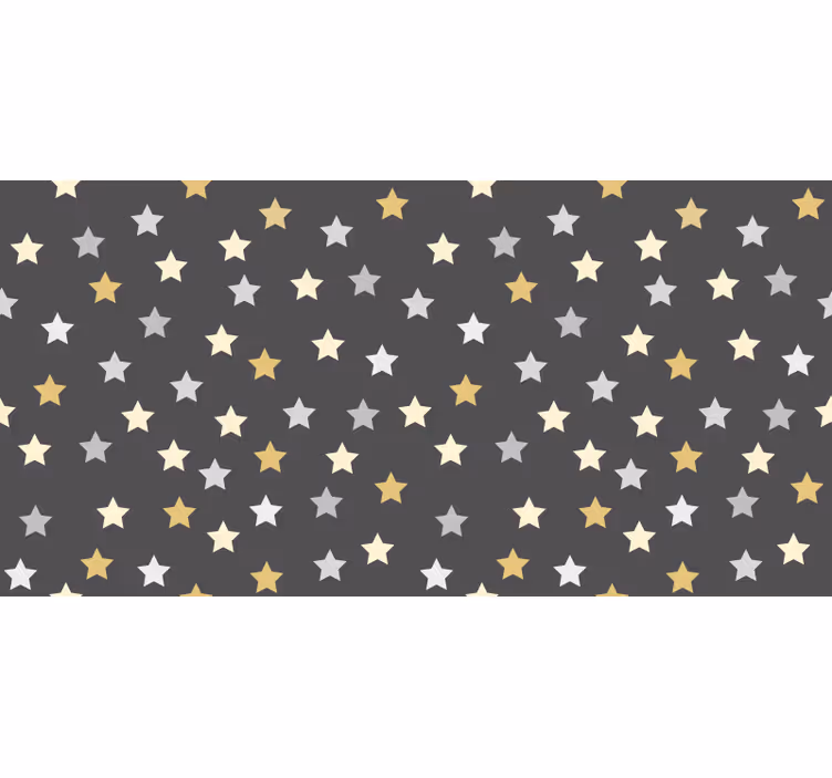 Estore de rolo juvenil estrelas douradas kallax - TenStickers