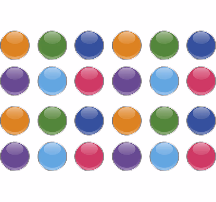 Estore de rolo juvenil topos geométricos 3d - TenStickers