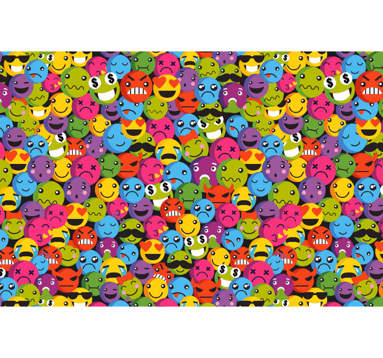 Estore de rolo juvenil composição de emojis - TenStickers