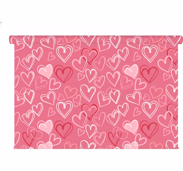 Estore de rolo juvenil corações bonitos - TenStickers
