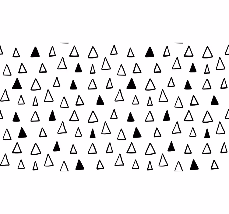 Estore de rolo branco triângulos nórdicos pequenos - TenStickers