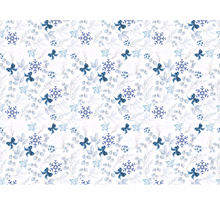 Estore de rolo branco clima de natal - TenStickers