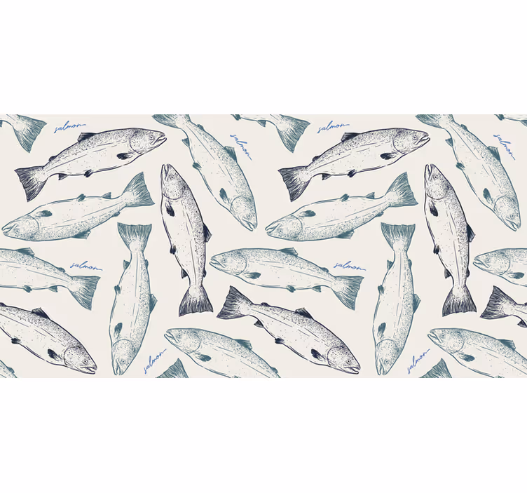 Estore de rolo casa de banho peixe salmão - TenStickers