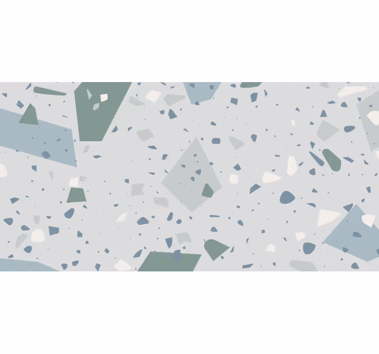 Estore de rolo casa de banho em terrazzo azul e branco - TenStickers