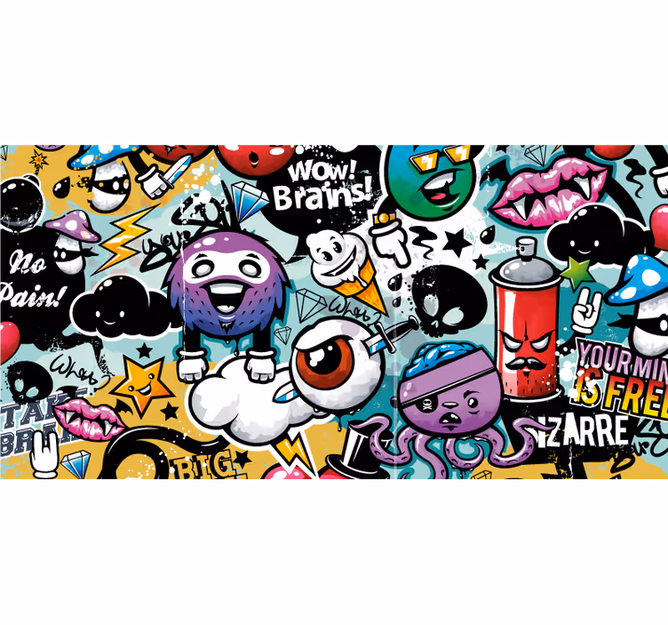 Estore de rolo frikis grafite - TenStickers