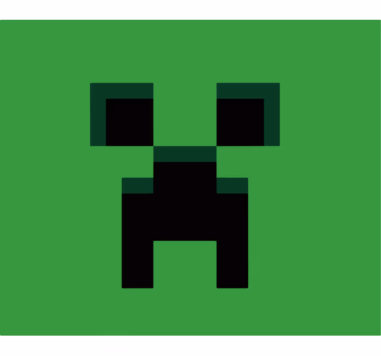 Estore de rolo frikis minecraft verde - TenStickers