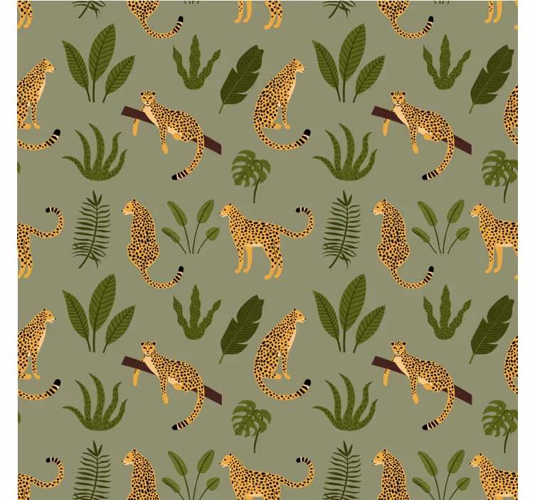 Estores de rolo de animais com padrão de leopardo - TenStickers