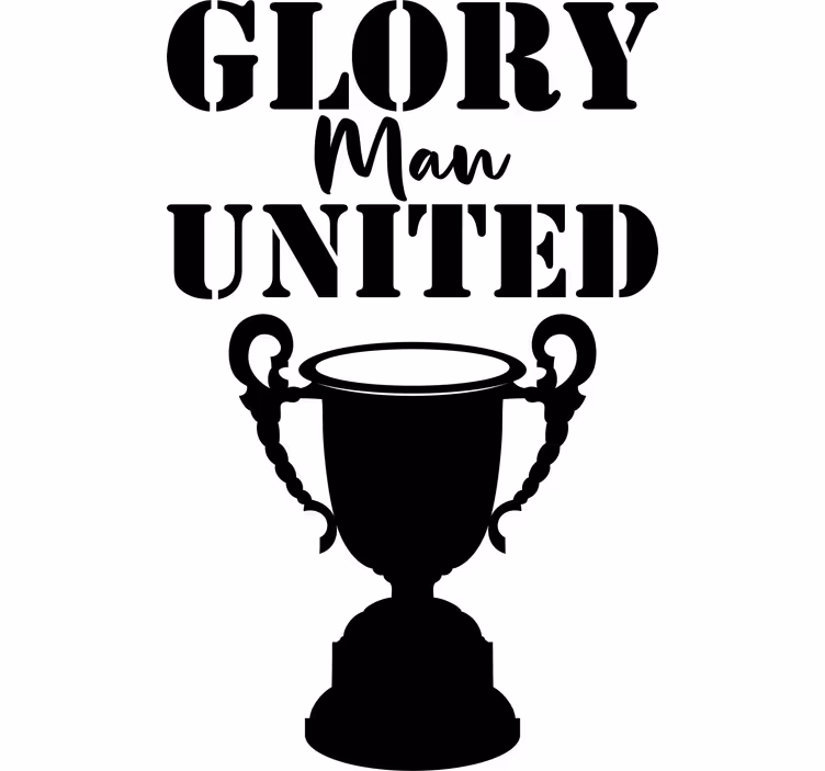 Estore de rolo com frases glória ao manchester united - TenStickers