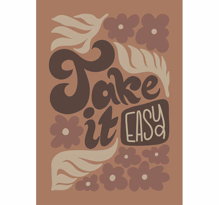 Estore de rolo com frases leve na boa - TenStickers