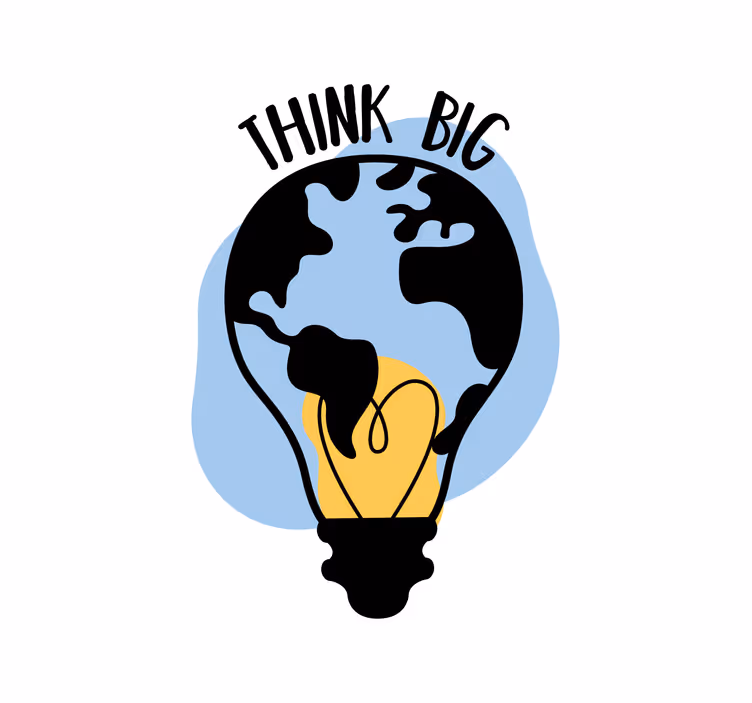 Estore de rolo empresa mundo em forma de lâmpada - TenStickers
