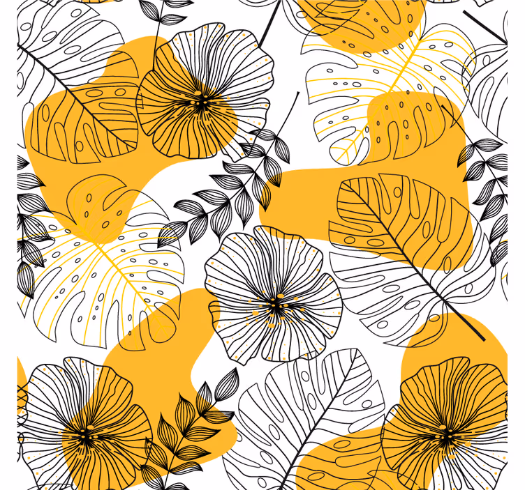 Estore de rolo casa de banho estilo nórdico tropical - TenStickers
