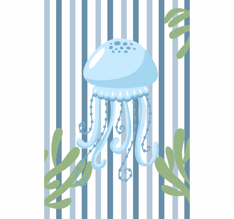 Estore de rolo casa de banho criaturas marinhas água-viva - TenStickers