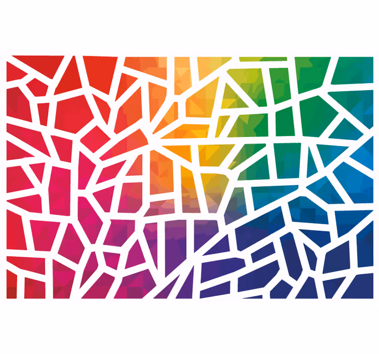 Estore de rolo empresa mosaico de cores - TenStickers