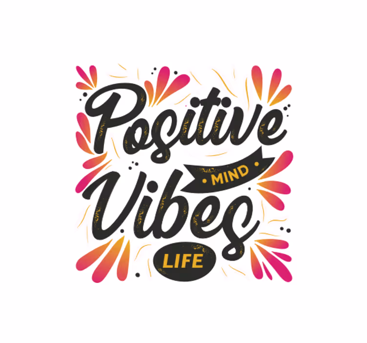 Estore de rolo empresa mente positiva, vibrações positivas - TenStickers