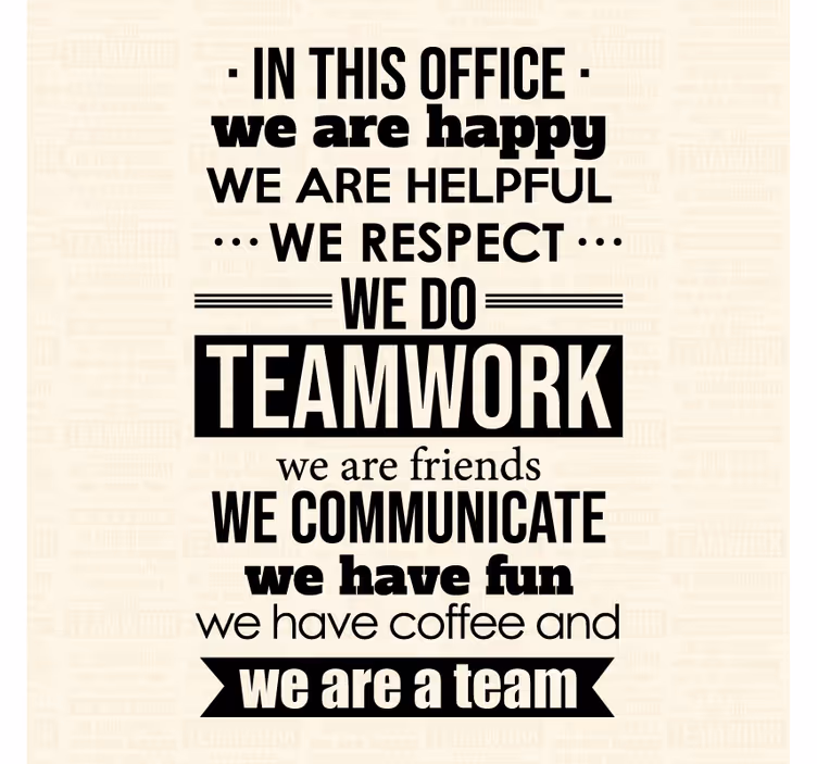 Estore de rolo empresa frases motivacionais de trabalho - TenStickers