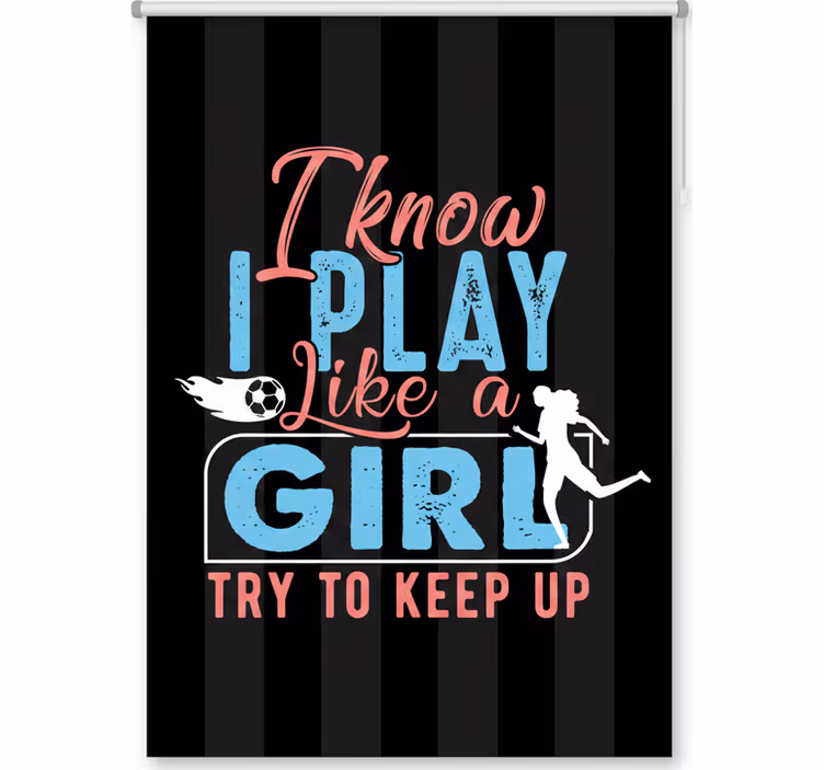 Estore de rolo juvenil eu jogo como uma garota - TenStickers