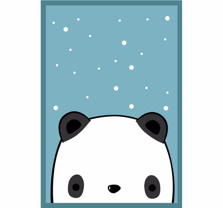 Estore de rolo divertidos panda fofo - TenStickers