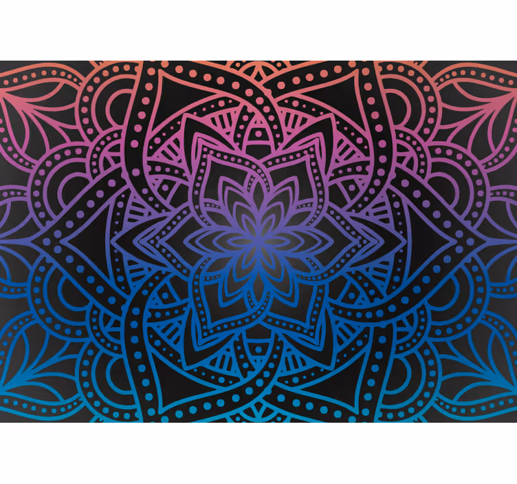 Estore de rolo zen mandala intrincada - TenStickers