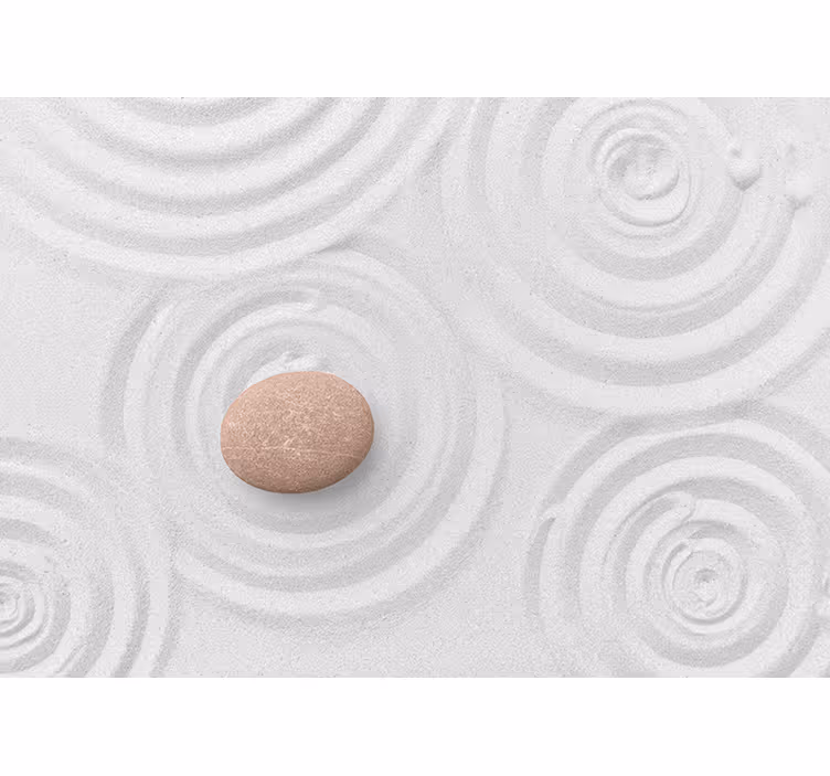 Estore de rolo zen papel de parede - uma gota na areia - TenStickers