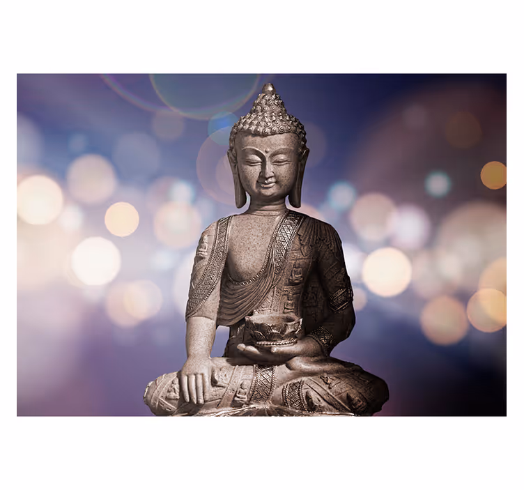Estore de rolo zen papel de parede buda ametista - TenStickers
