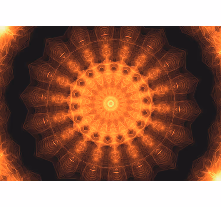 Estore de rolo zen mandala pintada ao amanhecer - TenStickers