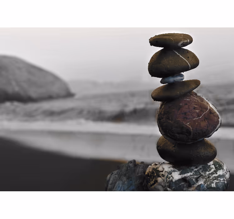 Estore de rolo zen pedras da torre zen - TenStickers
