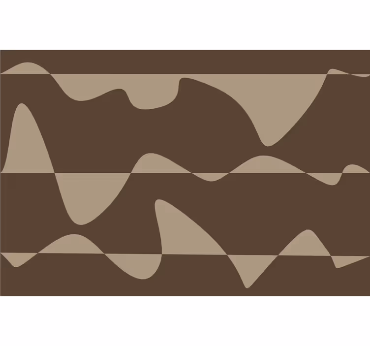 Estore de rolo castanho abstrato - TenStickers