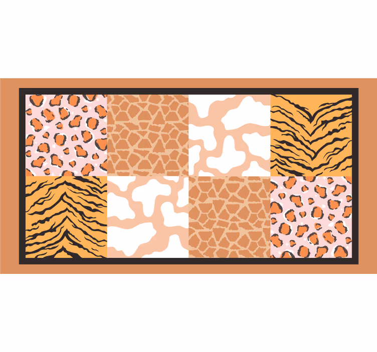 Estore de rolo castanho azulejos de pele animal - TenStickers