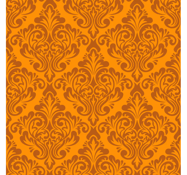 Estore de rolo laranja damasco vintage - TenStickers