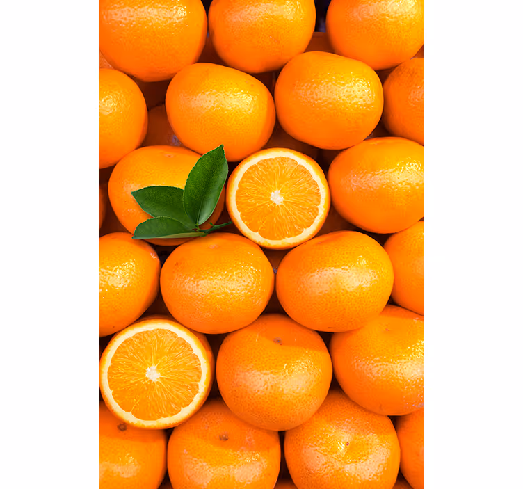 Estore de rolo laranja e laranjas - TenStickers