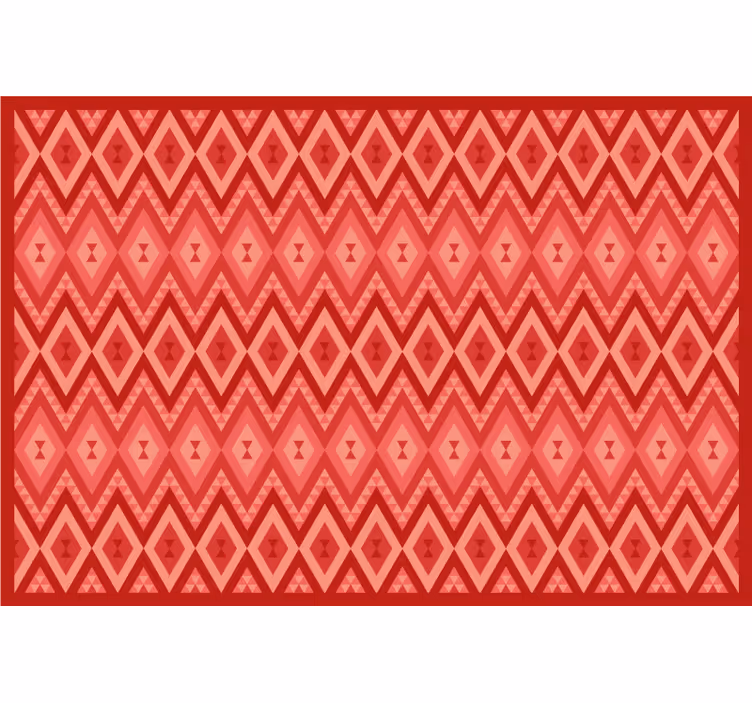 Estore de rolo vermelho com design étnico vintage - TenStickers