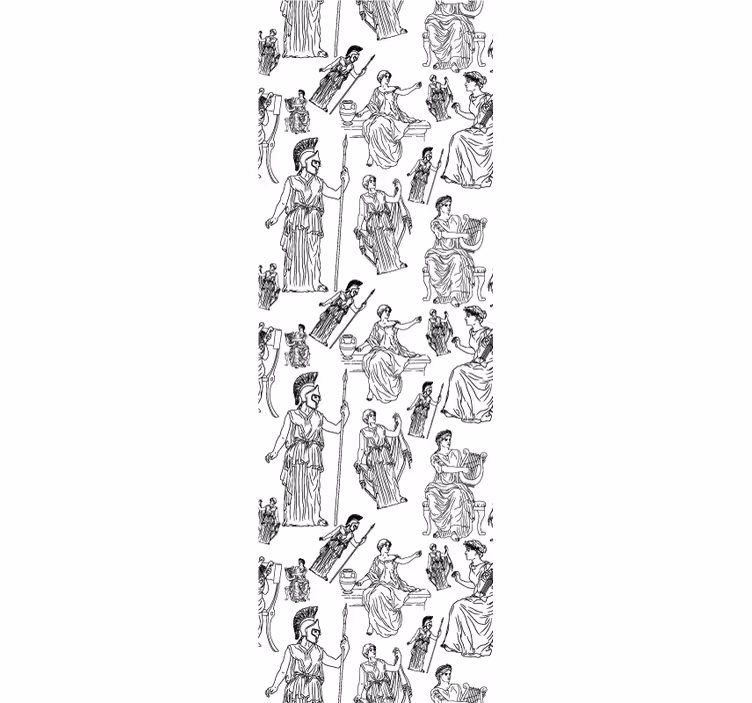 Estore de rolo juvenil padrão de deusa brilhante - TenStickers