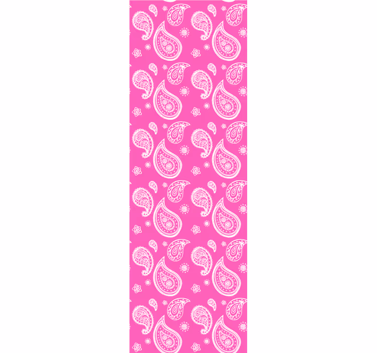 Estore de rolo juvenil em rosa intenso com paisley - TenStickers