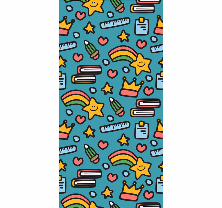 Estore de rolo juvenil padrão infantil kawaii - TenStickers