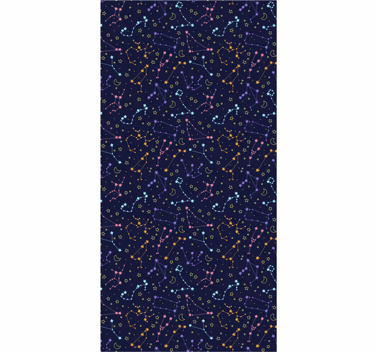 Estore de rolo juvenil galáxia colorida - TenStickers