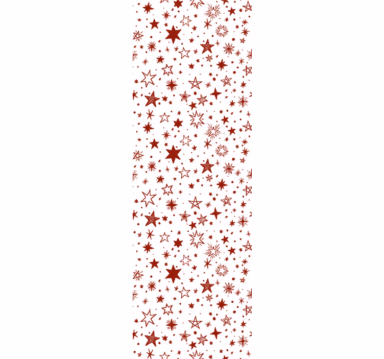 Estore de rolo juvenil estrela aquarela vermelha - TenStickers