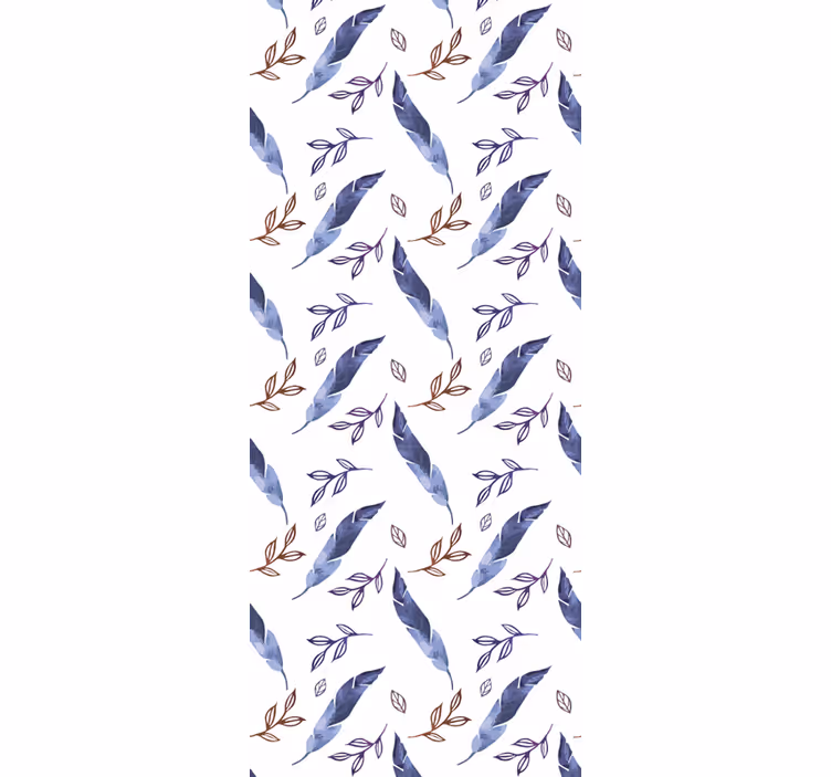 Estore de rolo juvenil pena aquarela abstrata elegante - TenStickers